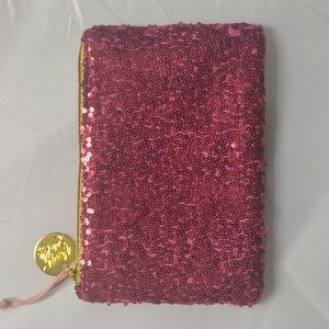 Pink Sequin Clutch Purse